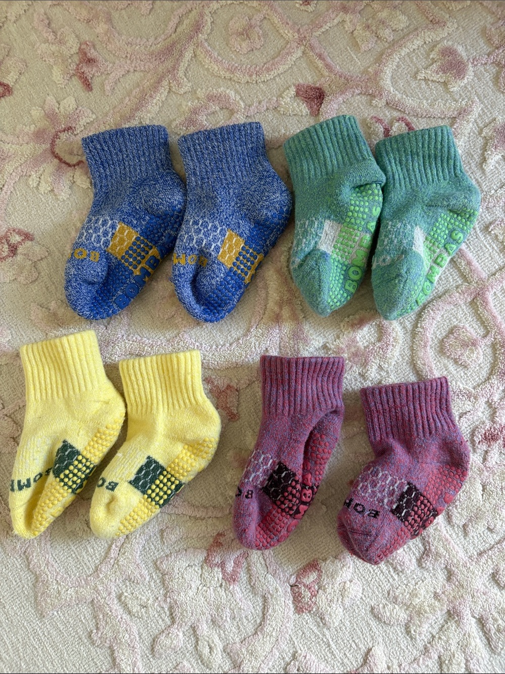 Bombas gripper crew socks for toddlers